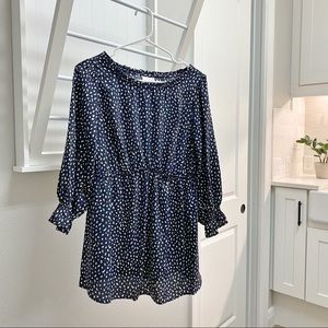 Maternity 3/4 Sleeve Ruffle Bump Top